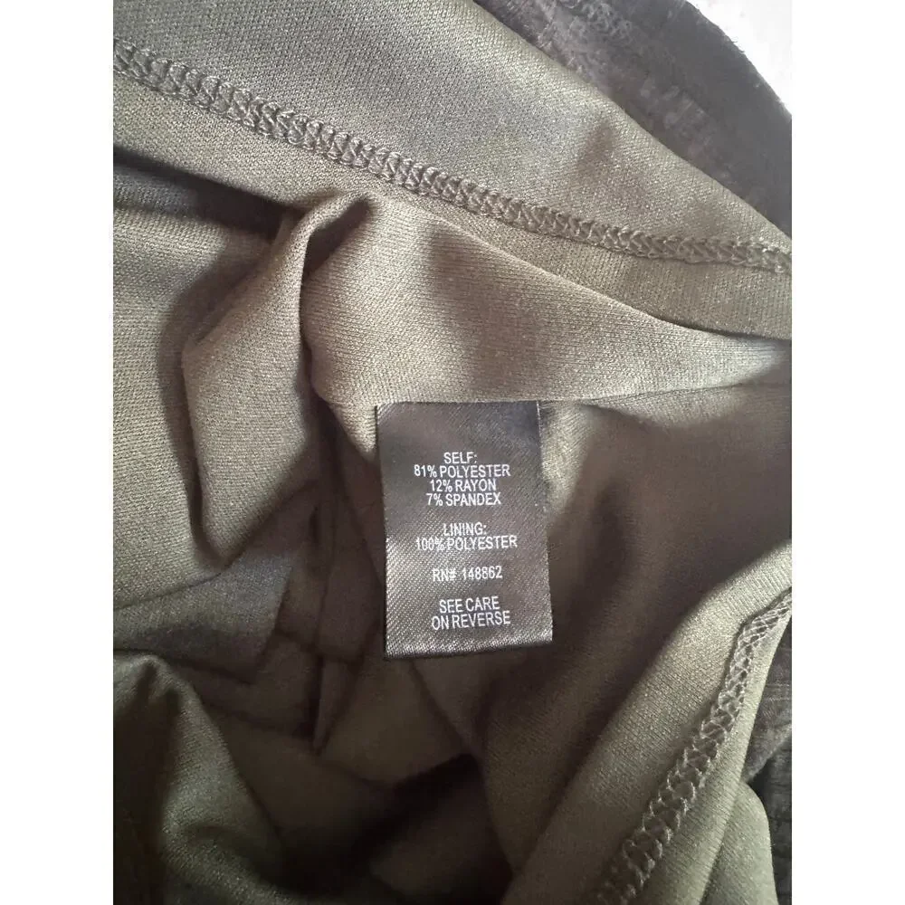 Torrid Women's Ruched Stretch Green Dress Size 1X